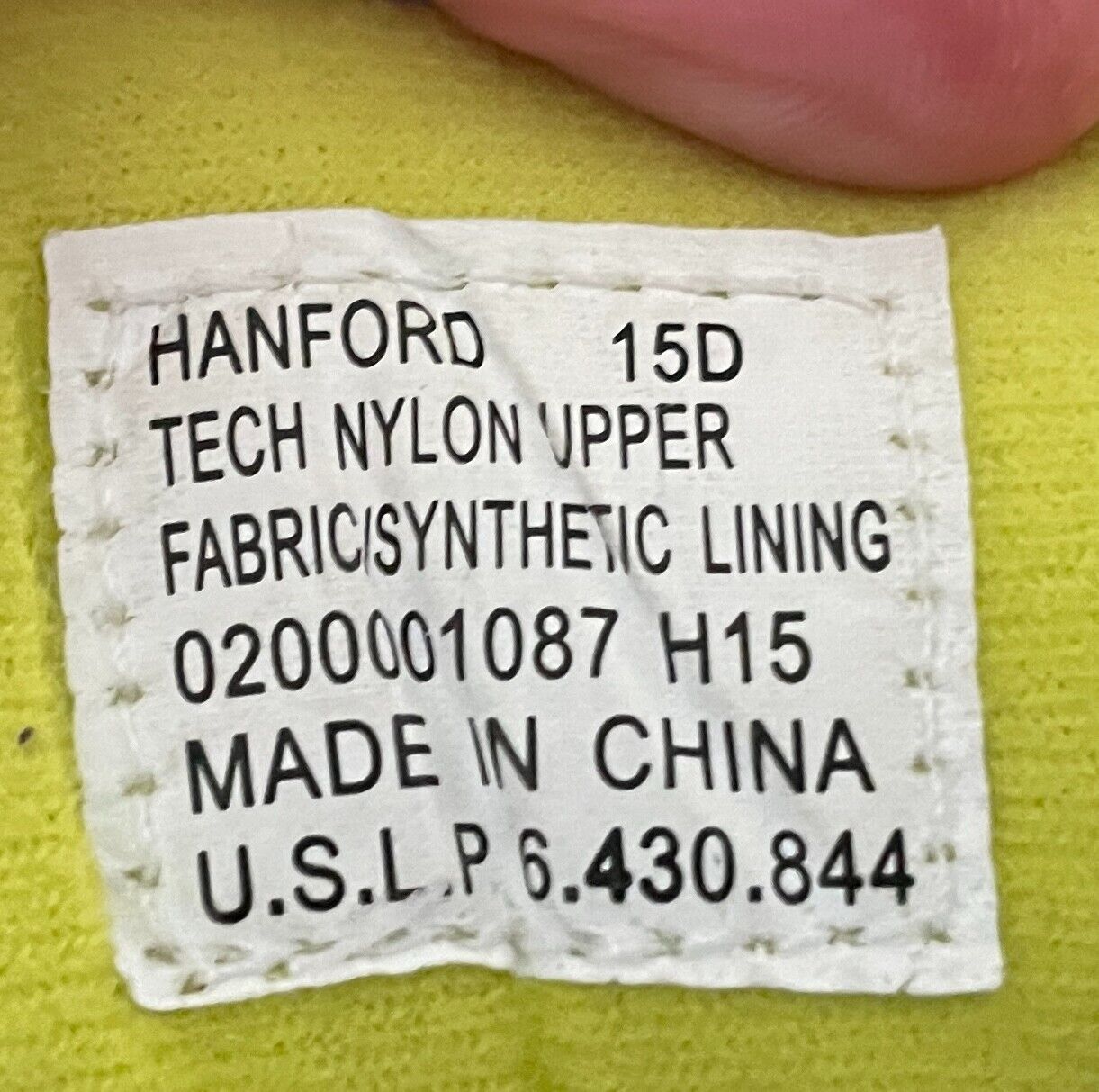 POLO RALPH LAUREN "Hanford" Sneakers Tech Nylon Black Yellow White Mens Shoe 15D