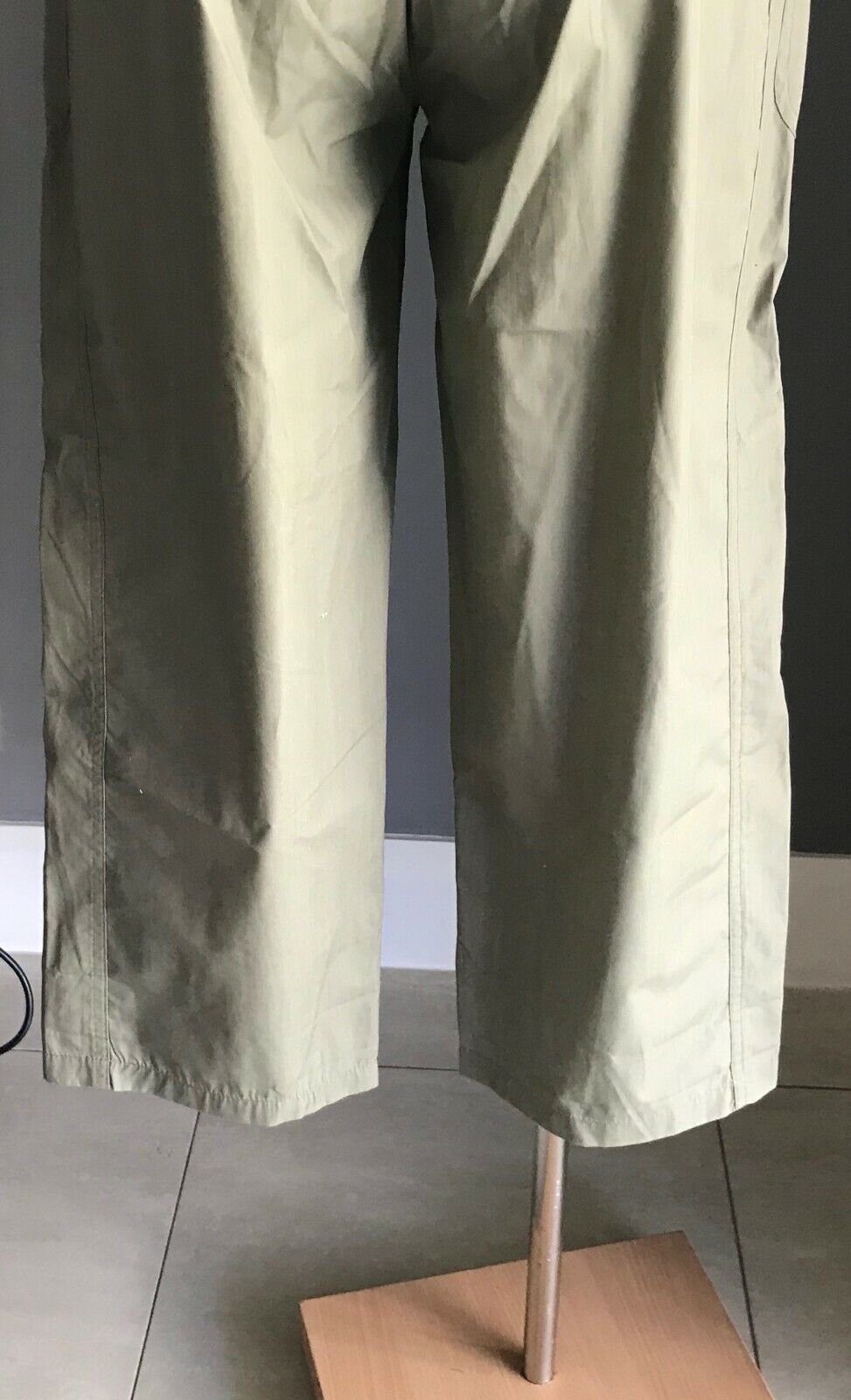 BLUE RIDGE Ladies Size S 8 Pants Crop Khaki Waist Tie Trousers Vintage Retro