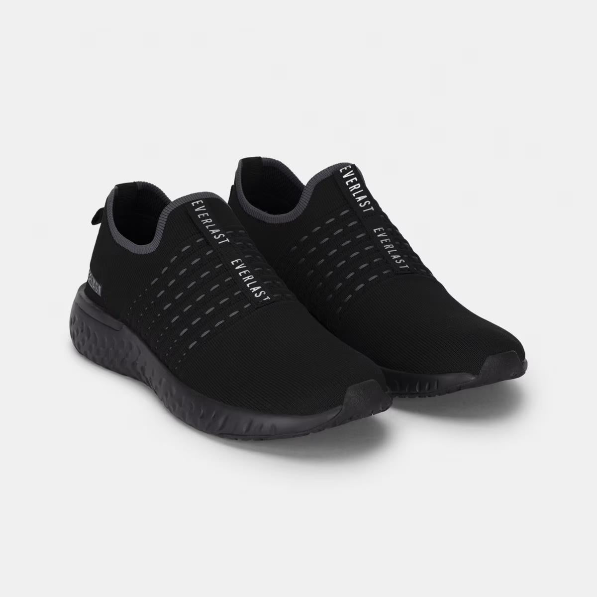 EVERLAST Mens "LaGuardia" Slip On Black Sneakers Active Size 7