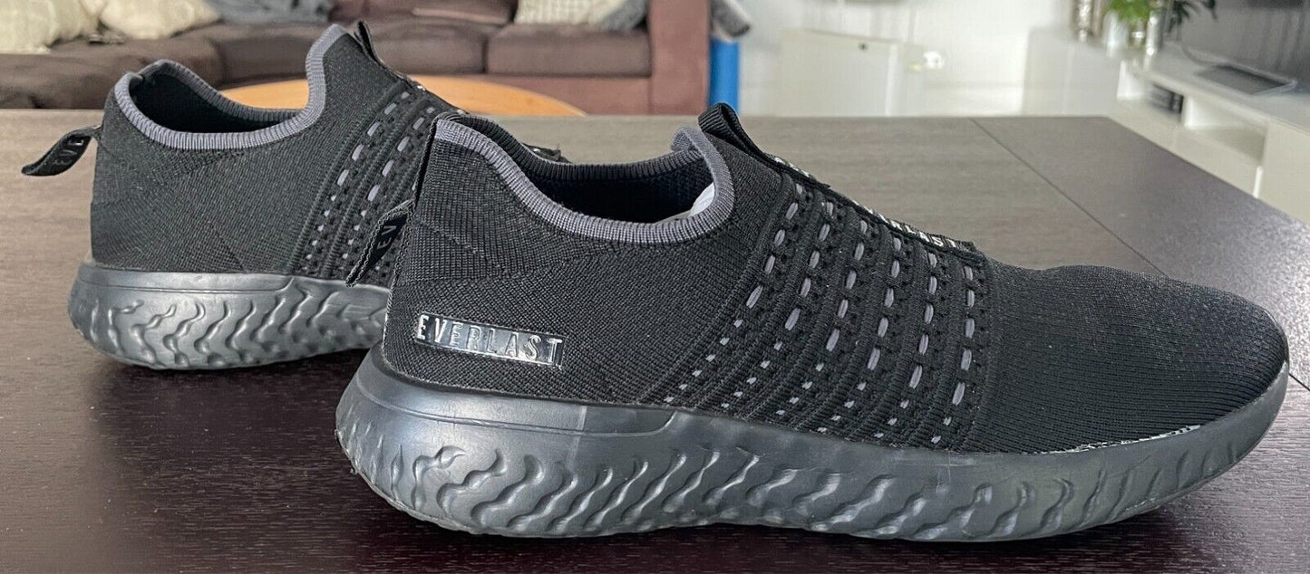 EVERLAST Mens "LaGuardia" Slip On Black Sneakers Active Size 7