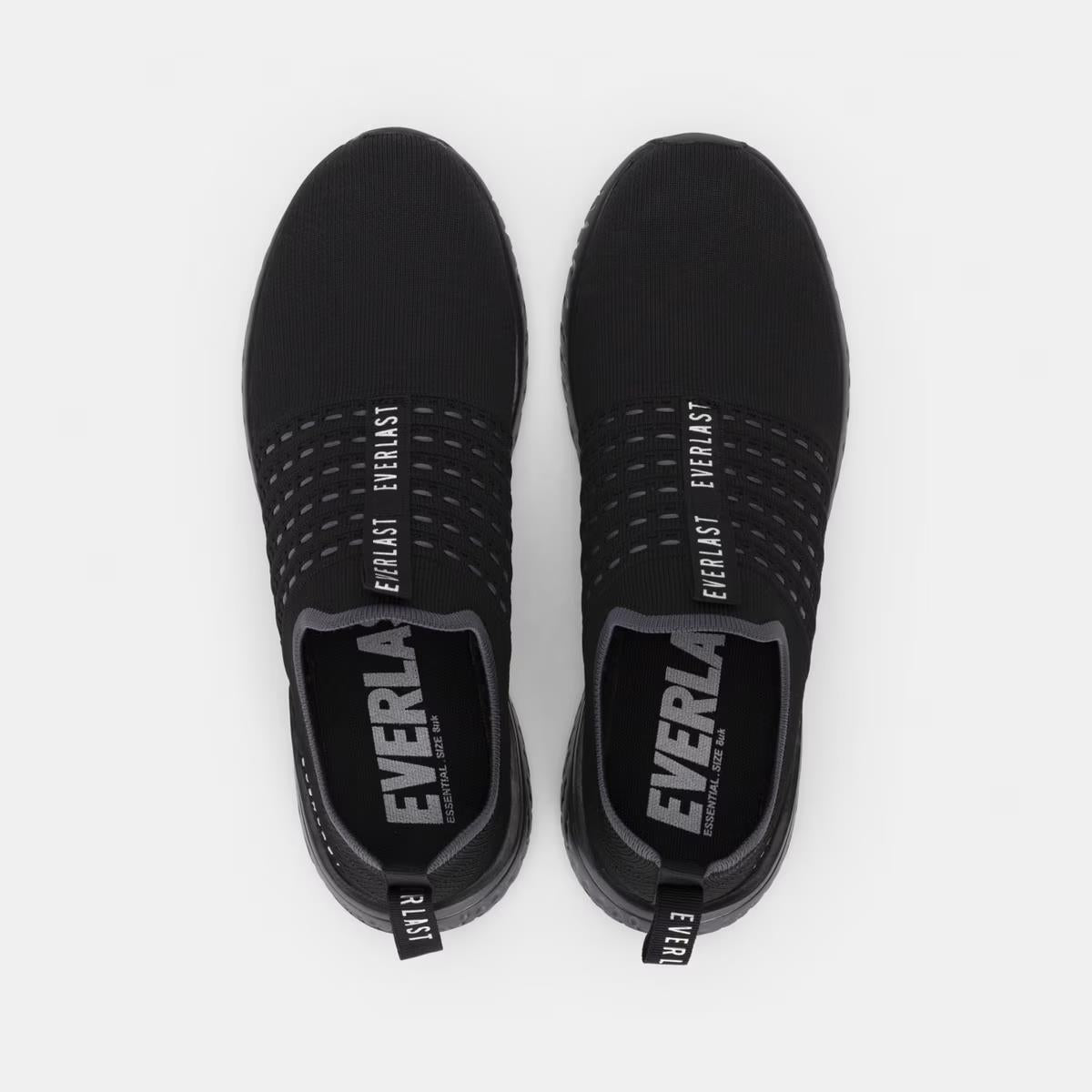 EVERLAST Mens "LaGuardia" Slip On Black Sneakers Active Size 7