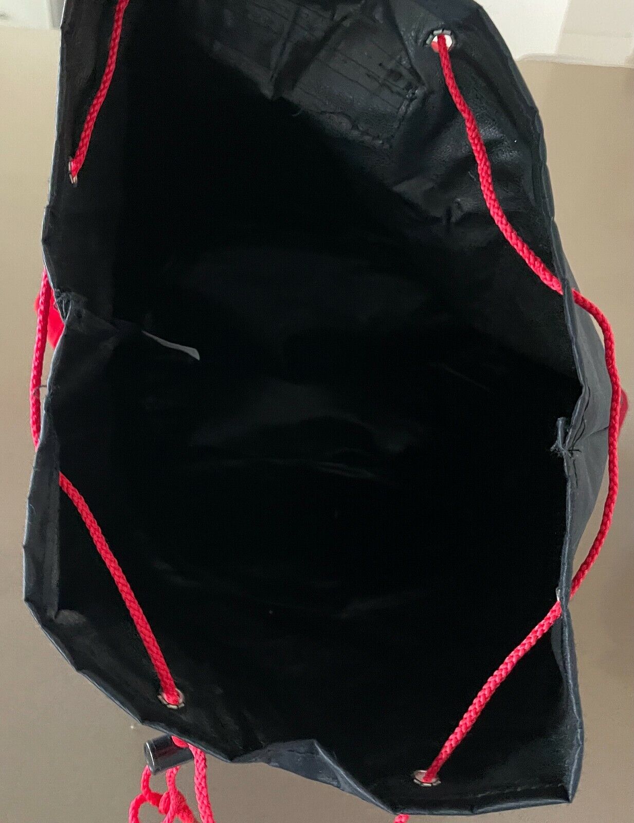 Always COCA COLA Backpack Logo Black Nylon Adjustabl Shoulder Bag Drawstring NEW
