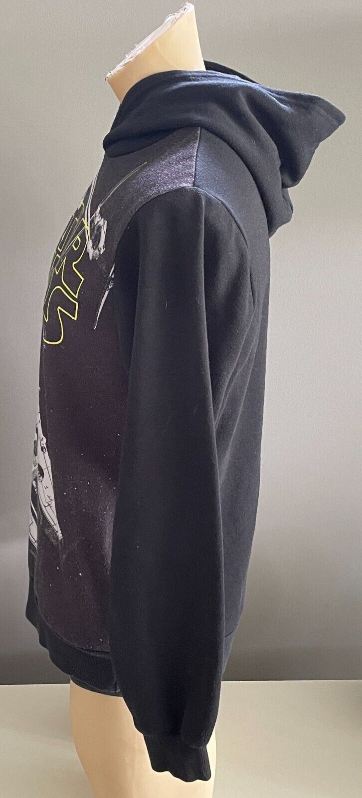 LUCAS FILMS Star Wars Print Hoodie Hoody Sloppy Joe Mens Size S Spaceship NEW