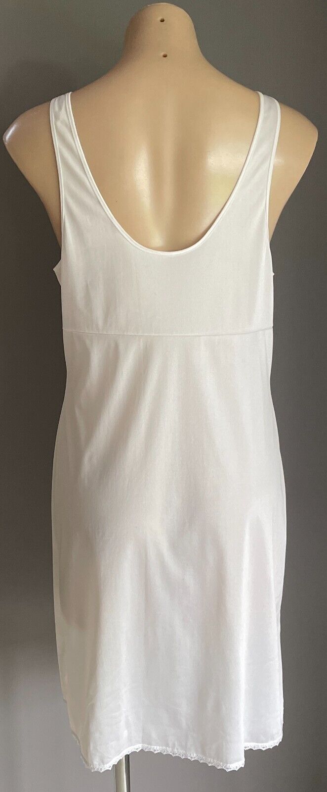 ST MICHAEL Petticoat Full Slip White Lace Nylon Ladies Size 38 16 NEW Vintage