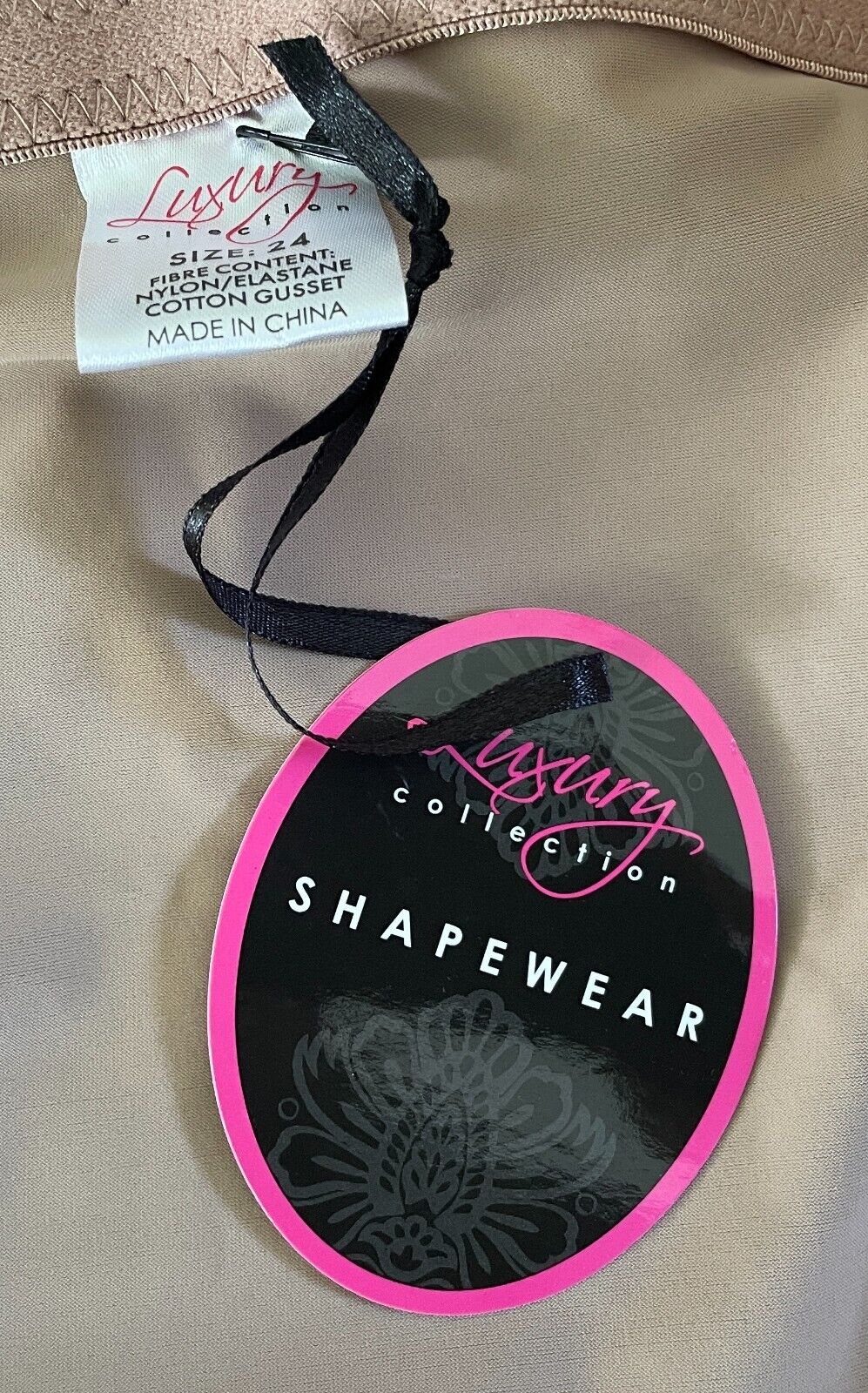 ShapeWear LUXURY COLLECTION Control Briefs Pants Mocha Tummy Control Size 24 NEW
