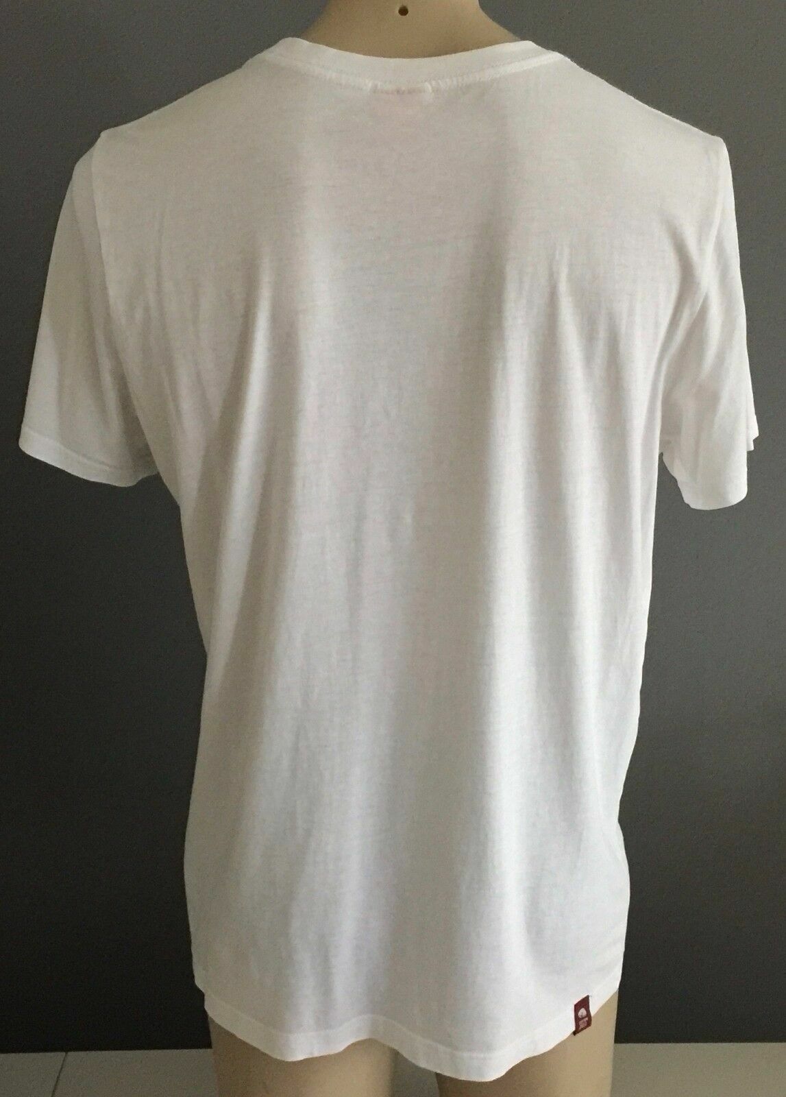 PUMA Italia & Flag Logo White T-Shirt Graphic Short Sleeve Mens Sz L Sport Gym