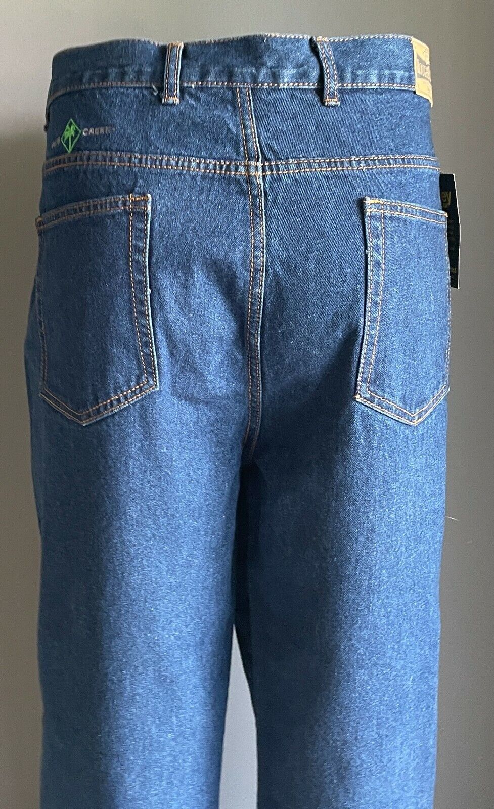 BISLEY WORKWEAR "Rough Rider" Jeans Blue Denim Full Length Mens Size 112R NEW