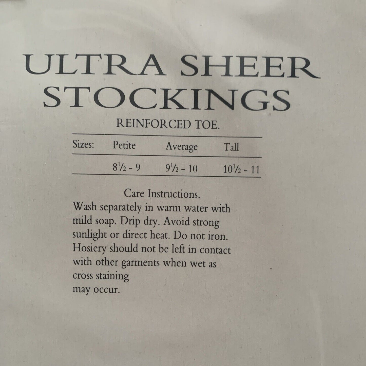 2 Pairs 1980’s Schiaparelli Paris ULTRA SHEER Stockings Chateau Petite 8 1/2-9