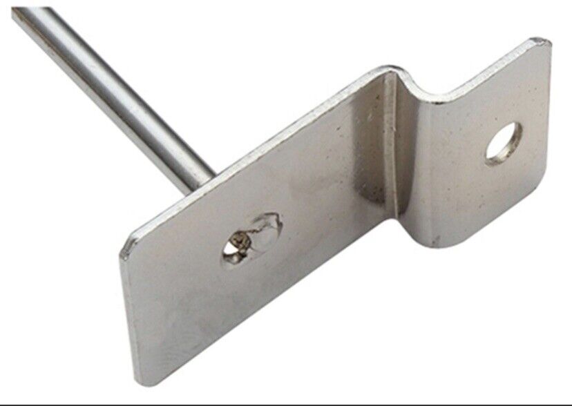 23 X 25cm Chrome Slat Wall Hook Shop Garage Retail Store Display Silver Slatwall