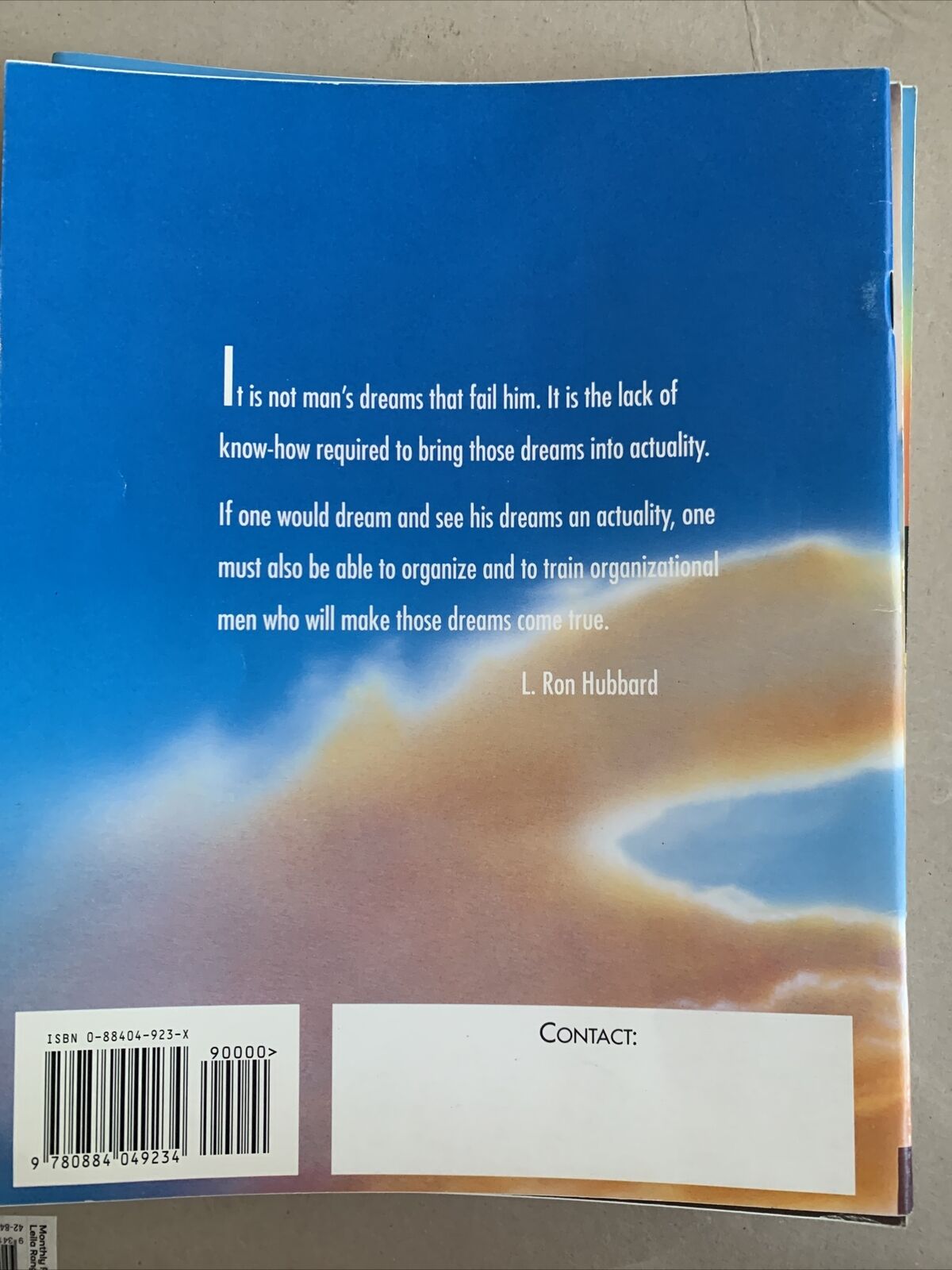 Basics Of Organizing Scientology Handbook 1994 The Works Of  L. Ron Hubbard PB