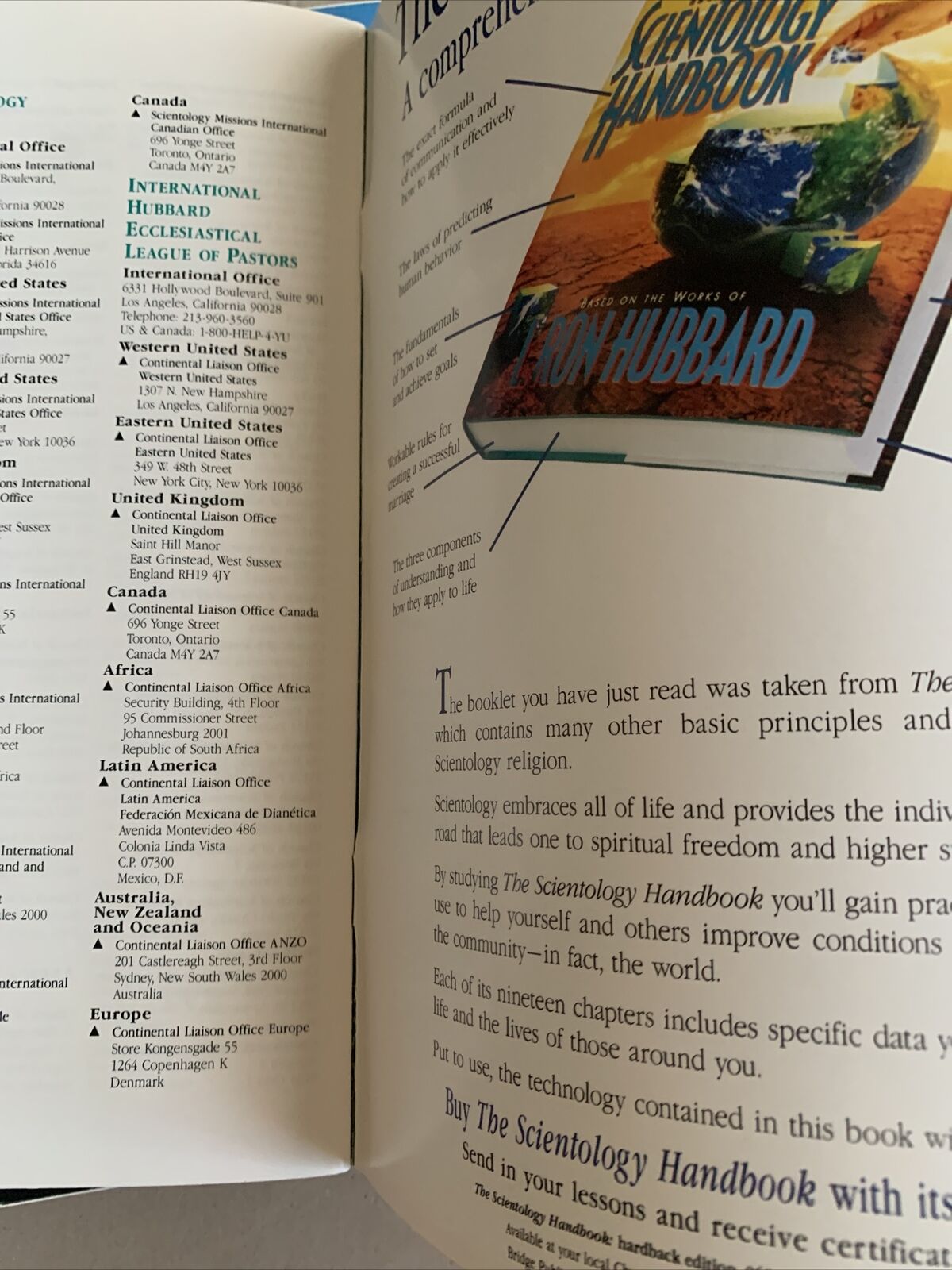 Basics Of Organizing Scientology Handbook 1994 The Works Of  L. Ron Hubbard PB