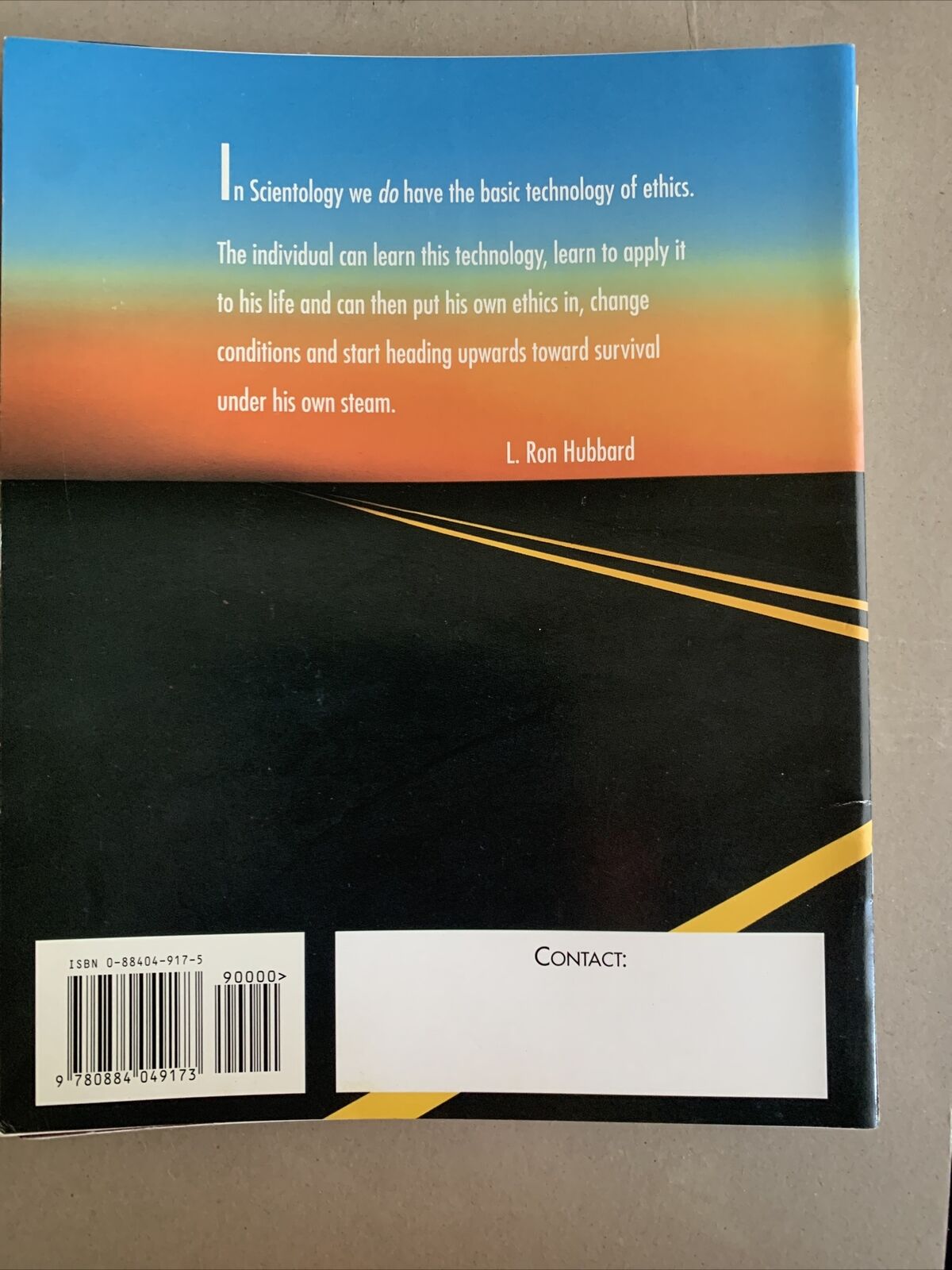 Ethics & The Condition Scientology Handbook 1994 The Works Of  L. Ron Hubbard PB