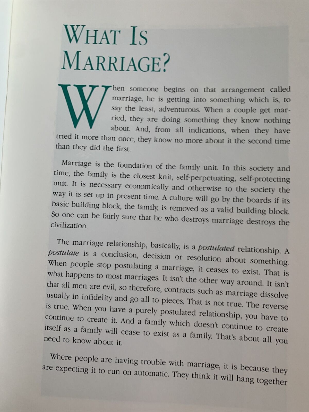 Marriage Scientology Handbook 1994 The Works Of  L. Ron Hubbard PB