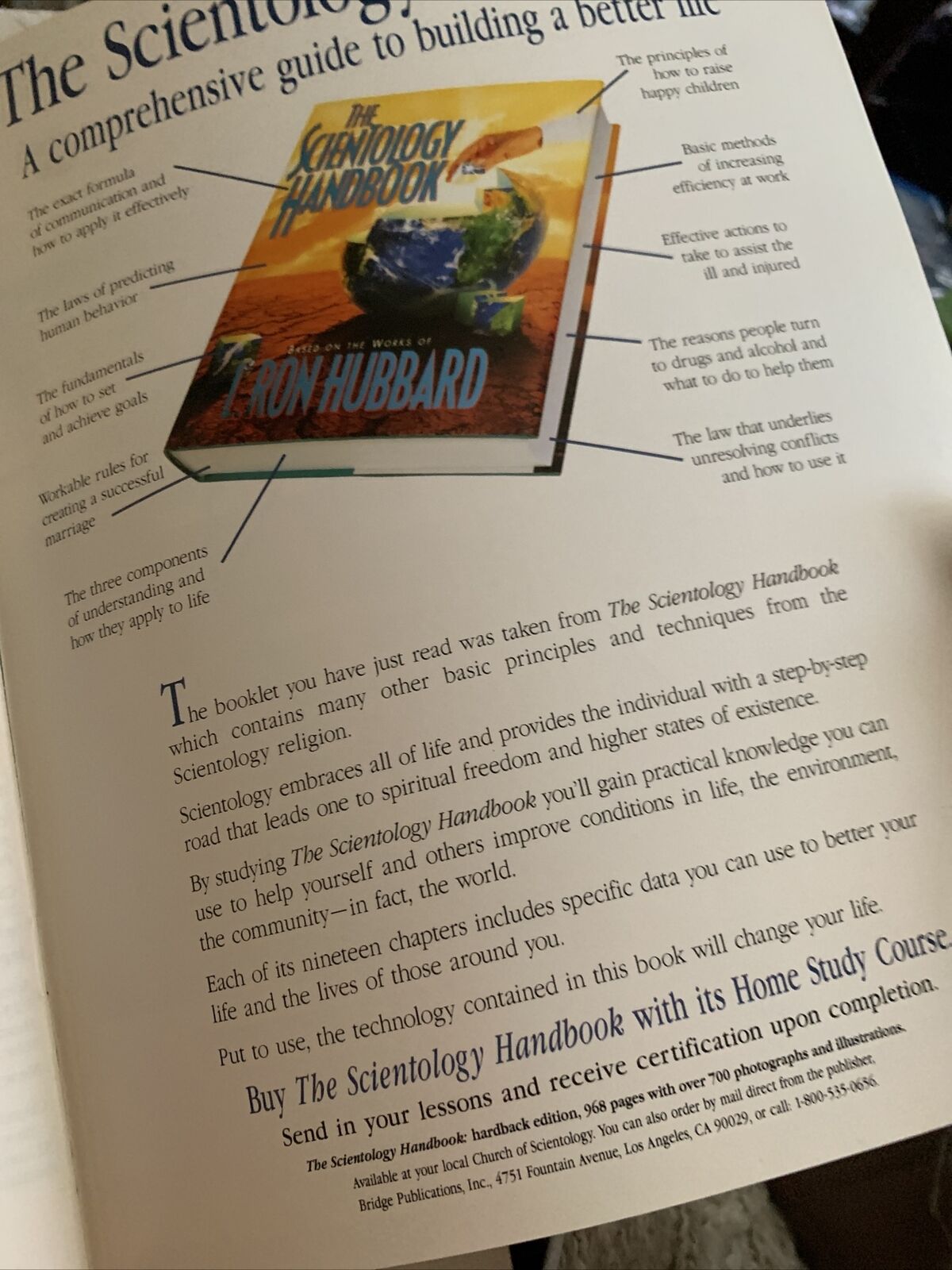 Marriage Scientology Handbook 1994 The Works Of  L. Ron Hubbard PB