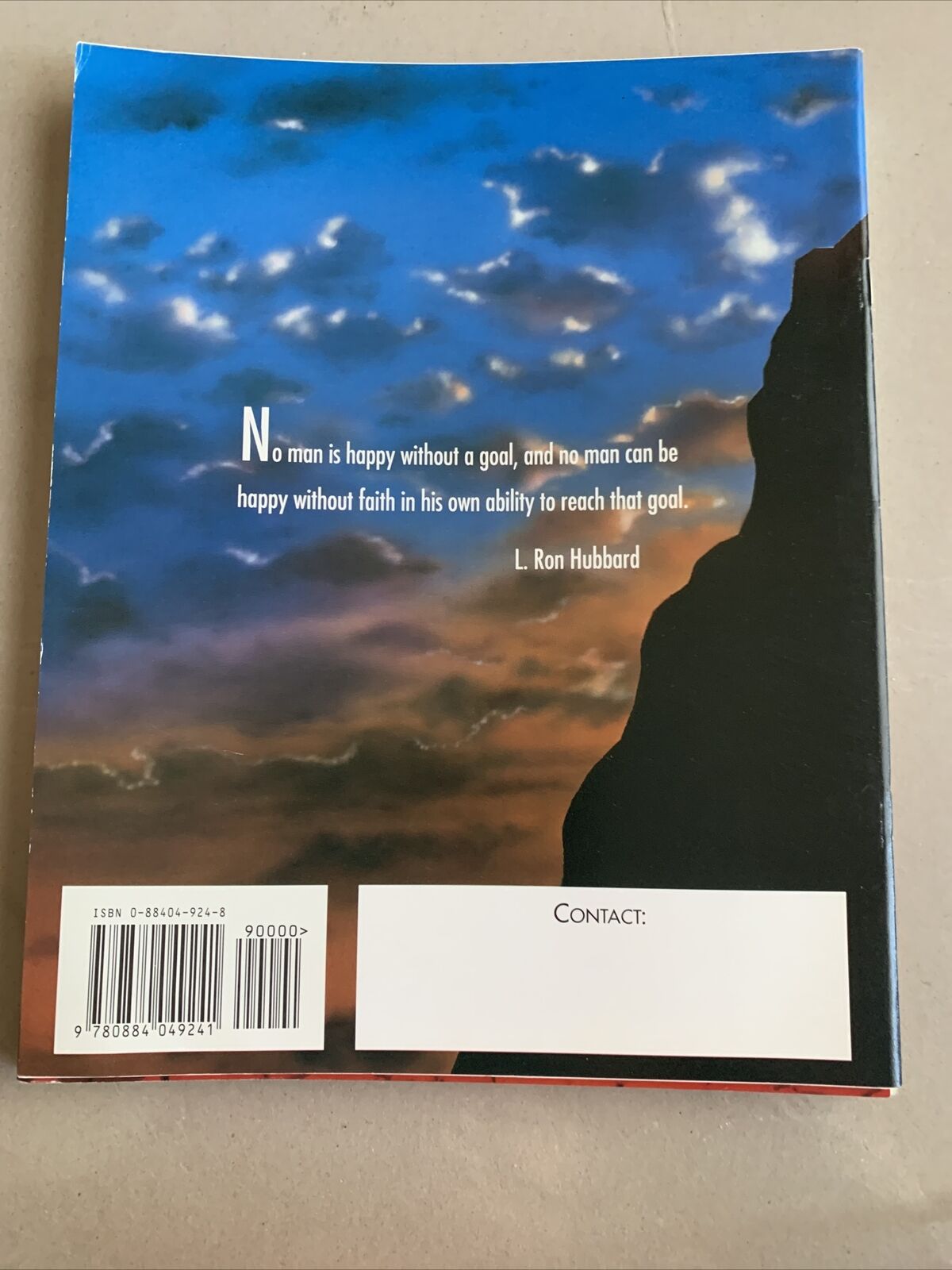 Targets And Goals Scientology Handbook 1994 The Works Of  L. Ron Hubbard PB