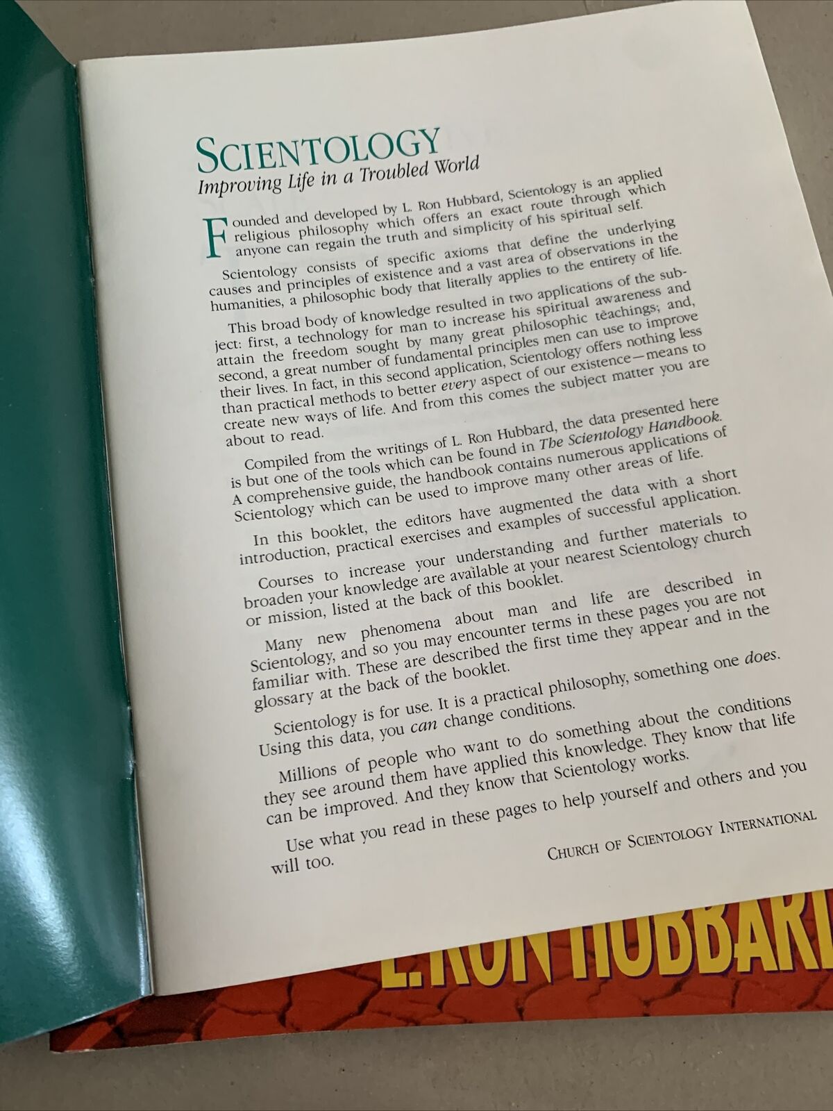 Targets And Goals Scientology Handbook 1994 The Works Of  L. Ron Hubbard PB