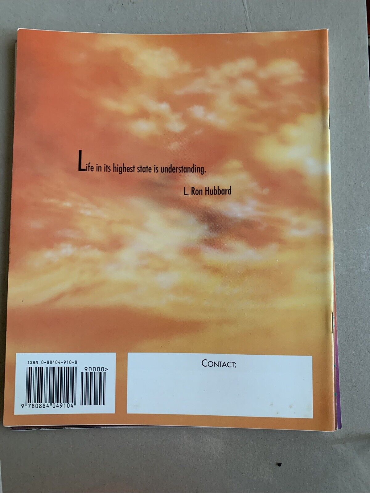 The Components Of Understanding Scientology Handbook 1994  L. Ron Hubbard PB