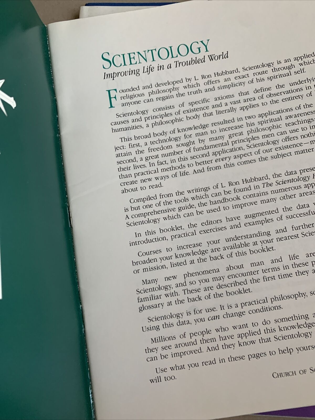 The Dynamics Of Existence Scientology Handbook 1994  Works Of L. Ron Hubbard PB