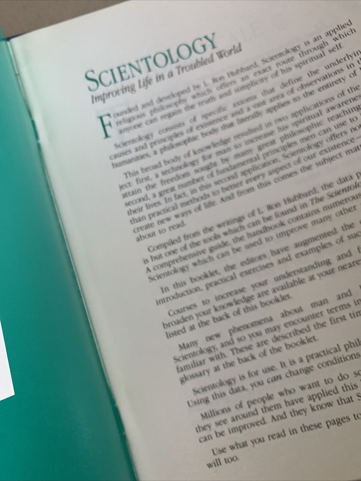The Emotional Tone Scale Scientology Handbook 1994  Works Of L. Ron Hubbard PB