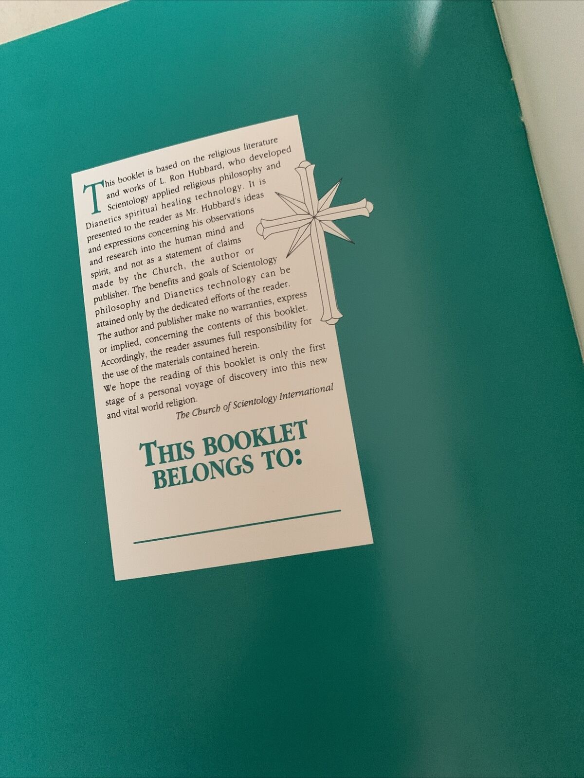The Emotional Tone Scale Scientology Handbook 1994  Works Of L. Ron Hubbard PB