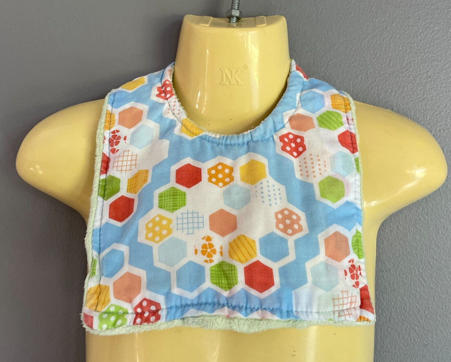 Baby Girl MILK & COOKIE DESIGNS 2 x Reversible Bibs Newborn Multicolour & Print