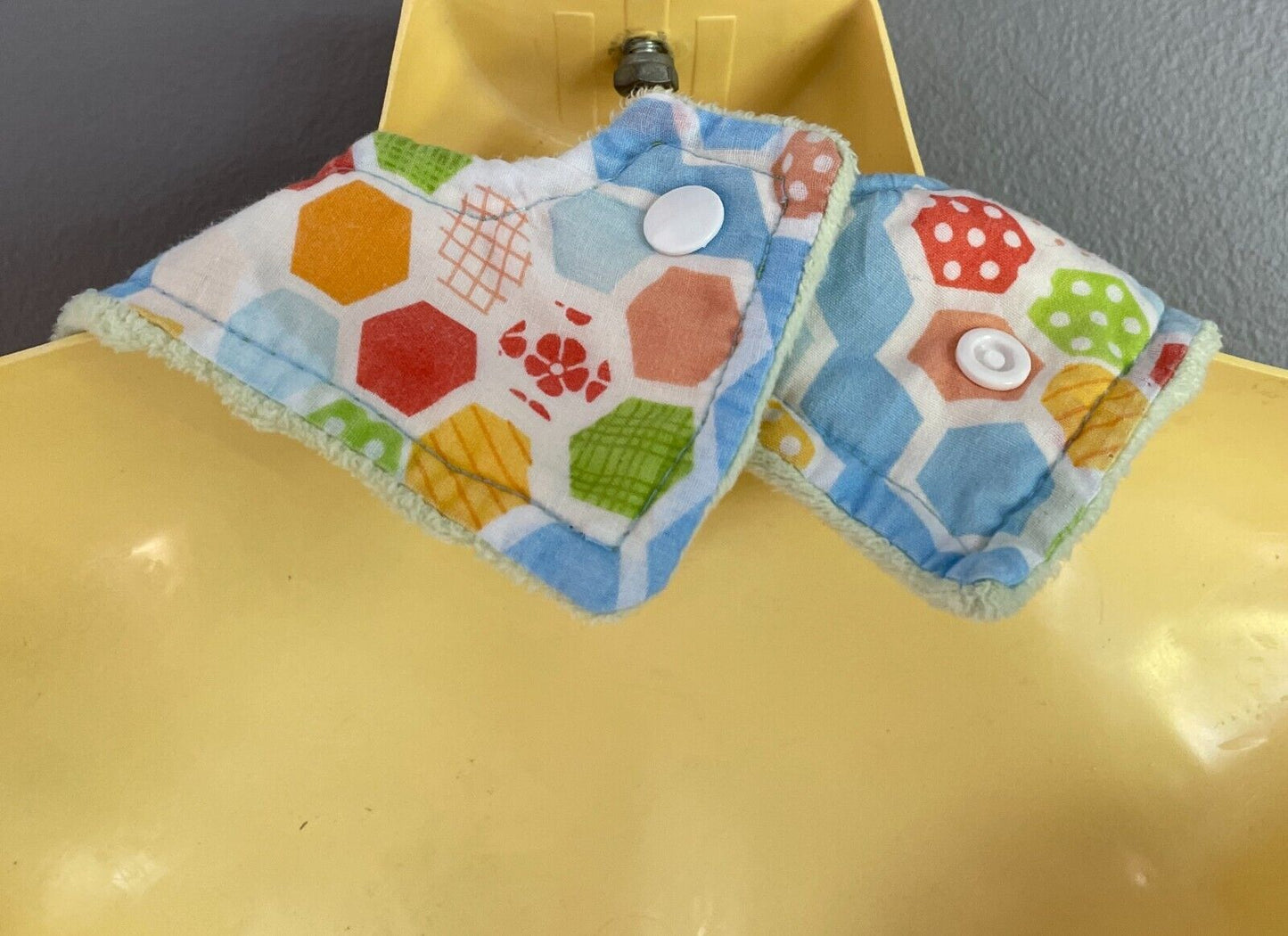 Baby Girl MILK & COOKIE DESIGNS 2 x Reversible Bibs Newborn Multicolour & Print