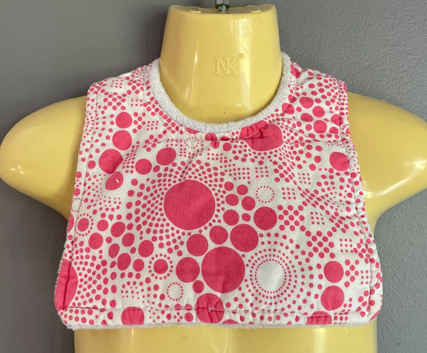 Baby Girl MILK & COOKIE DESIGNS 2 x Reversible Bibs Newborn Multicolour & Print