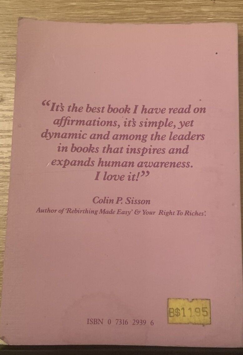 I THINK I BELIEVE I KNOW " LOVE AND PEACE THROUGH AFFIRMATION " Carole Daxter PB
