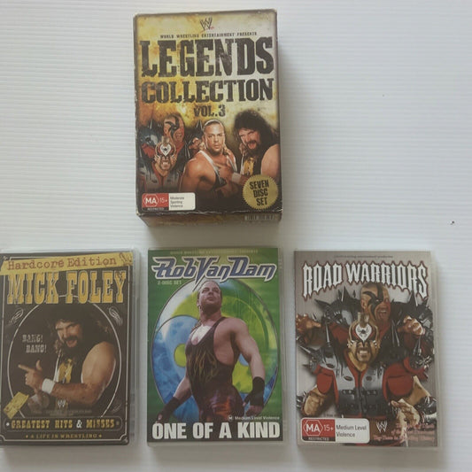 WWE LEGENDS OF WRESTLING COLLECTION Volume 3 Dvd  7 Disc Set 3 Case Slipcover