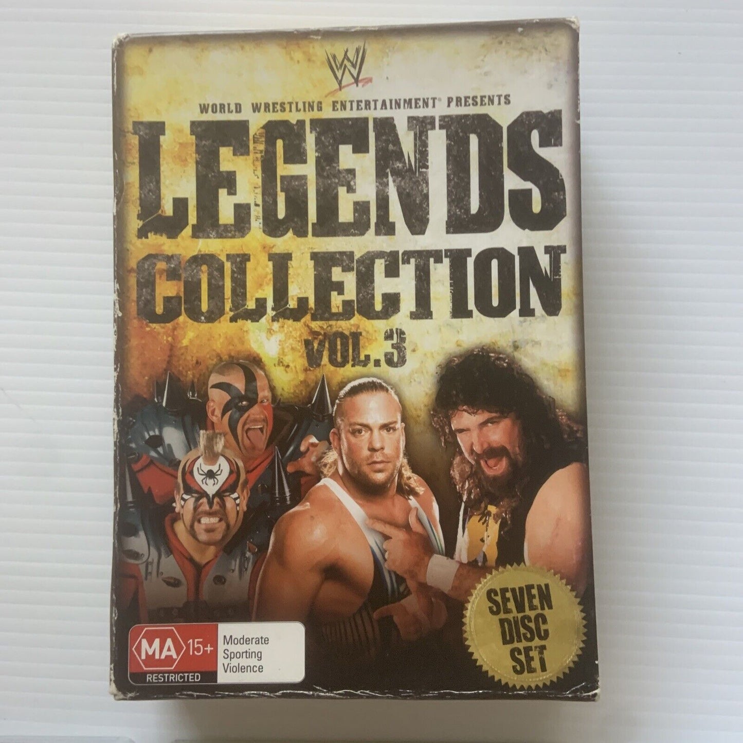 WWE LEGENDS OF WRESTLING COLLECTION Volume 3 Dvd  7 Disc Set 3 Case Slipcover