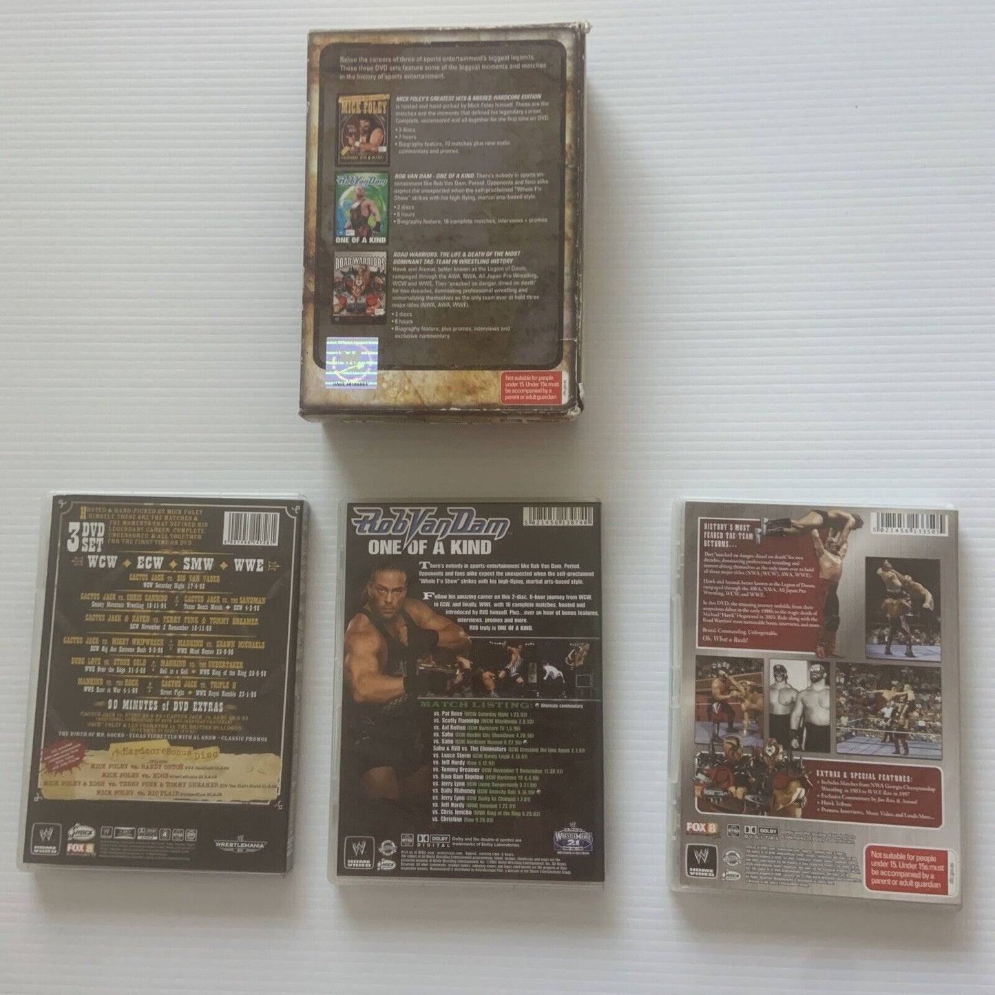 WWE LEGENDS OF WRESTLING COLLECTION Volume 3 Dvd  7 Disc Set 3 Case Slipcover