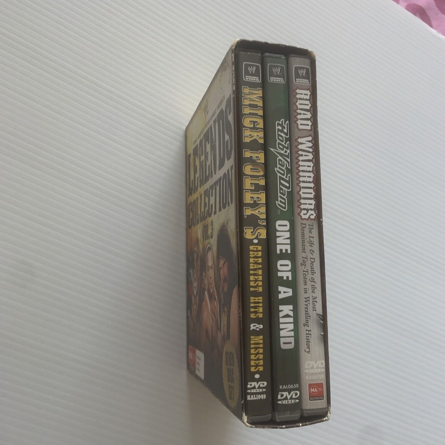 WWE LEGENDS OF WRESTLING COLLECTION Volume 3 Dvd  7 Disc Set 3 Case Slipcover