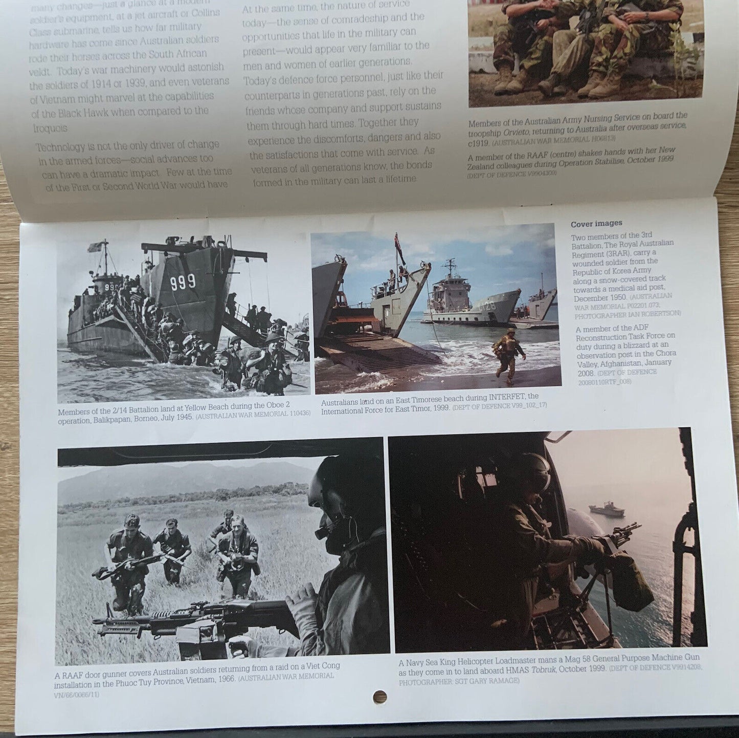 New 2011 Wall Calendar Generations of Service Dept of Veteran Affairs ANZACS