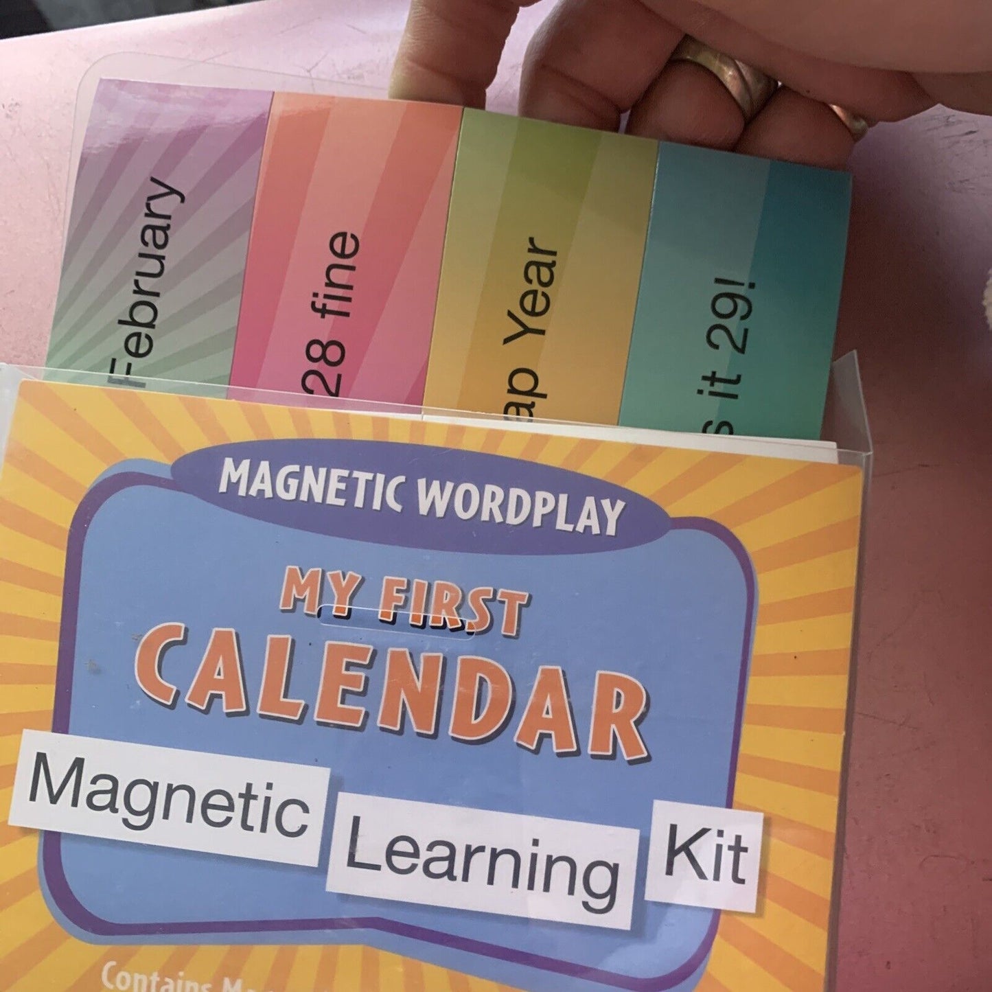 Magnetic Wordplay My First Calendar Magnetic Learning Kit Parent Guide Education