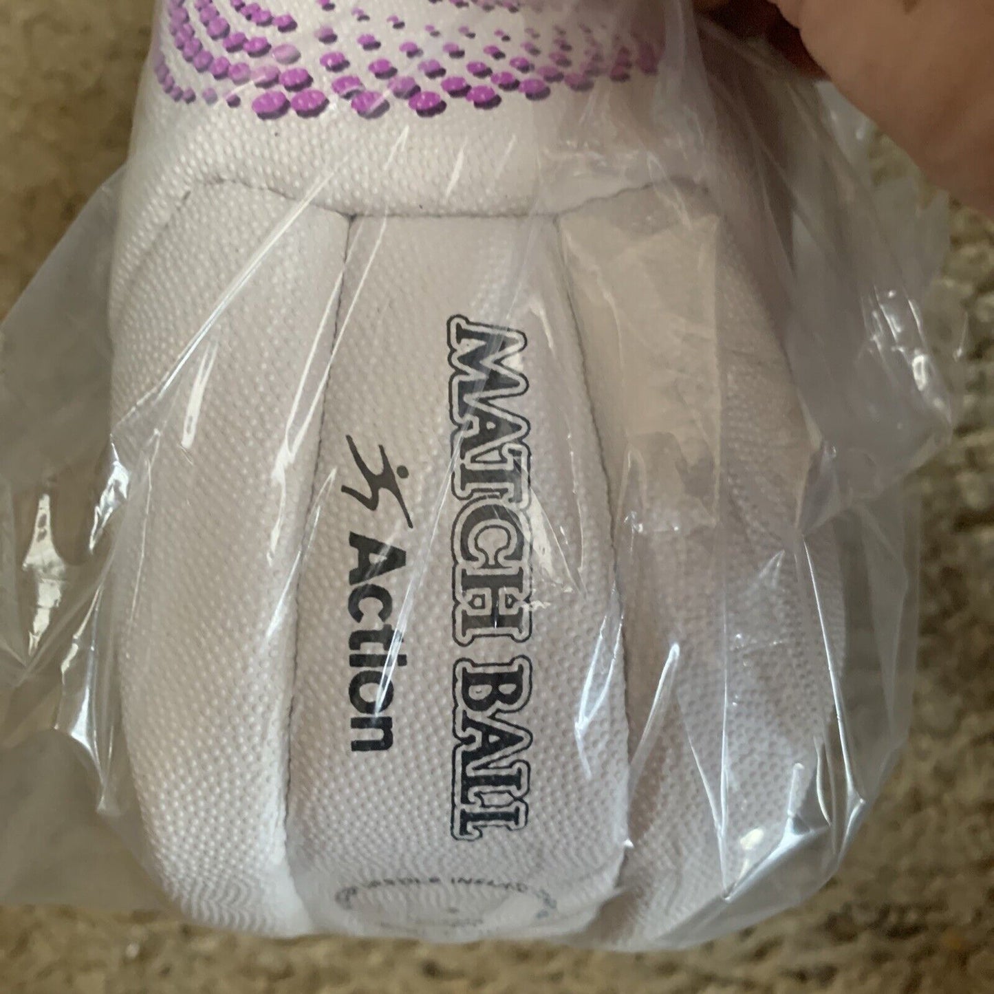 New SHARNI LAYTON Netball Match Ball Action Sz 5 India SS Swirl Pink 1.5kg Flat