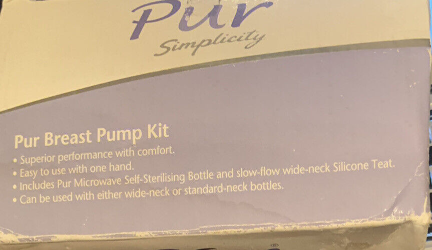 New TOMMEE TIPPEE PUR SIMPLICITY Breast Pump Kit In Box unopened