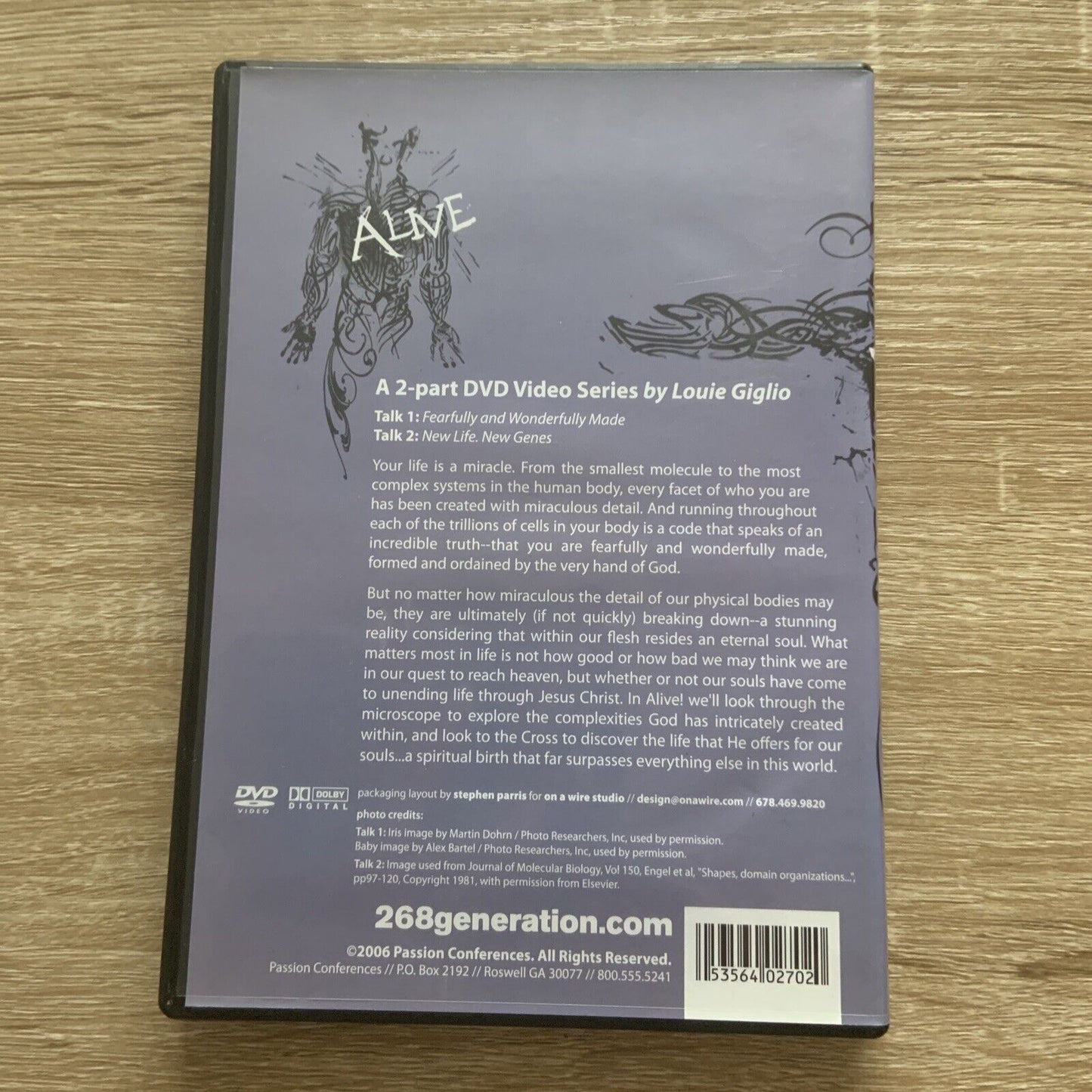 DVD LOUIE GIGLIO ALIVE Explore Complexities of Gods Creation Christ & New Life