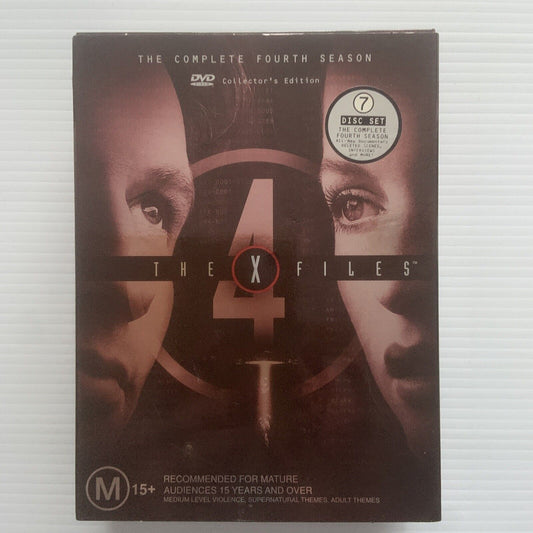 DVD The X FILES Complete Fourth Season TV Series Duchovny 7 Disc Gift Box NEW