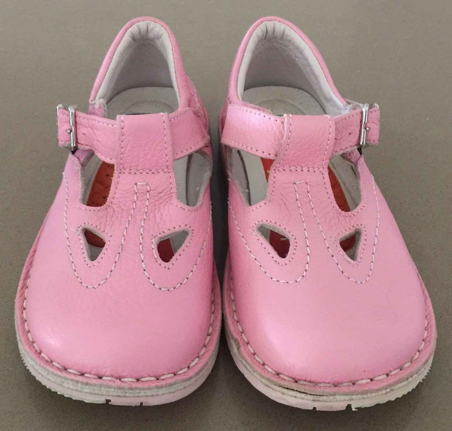 CHICCO Mary Jane Shoes Light Pink Leather  Girls Size 28 / 18.5 cm NEW Vintage