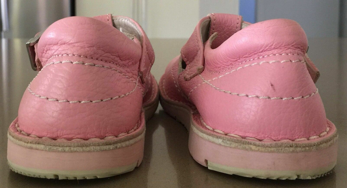 CHICCO Mary Jane Shoes Light Pink Leather  Girls Size 28 / 18.5 cm NEW Vintage