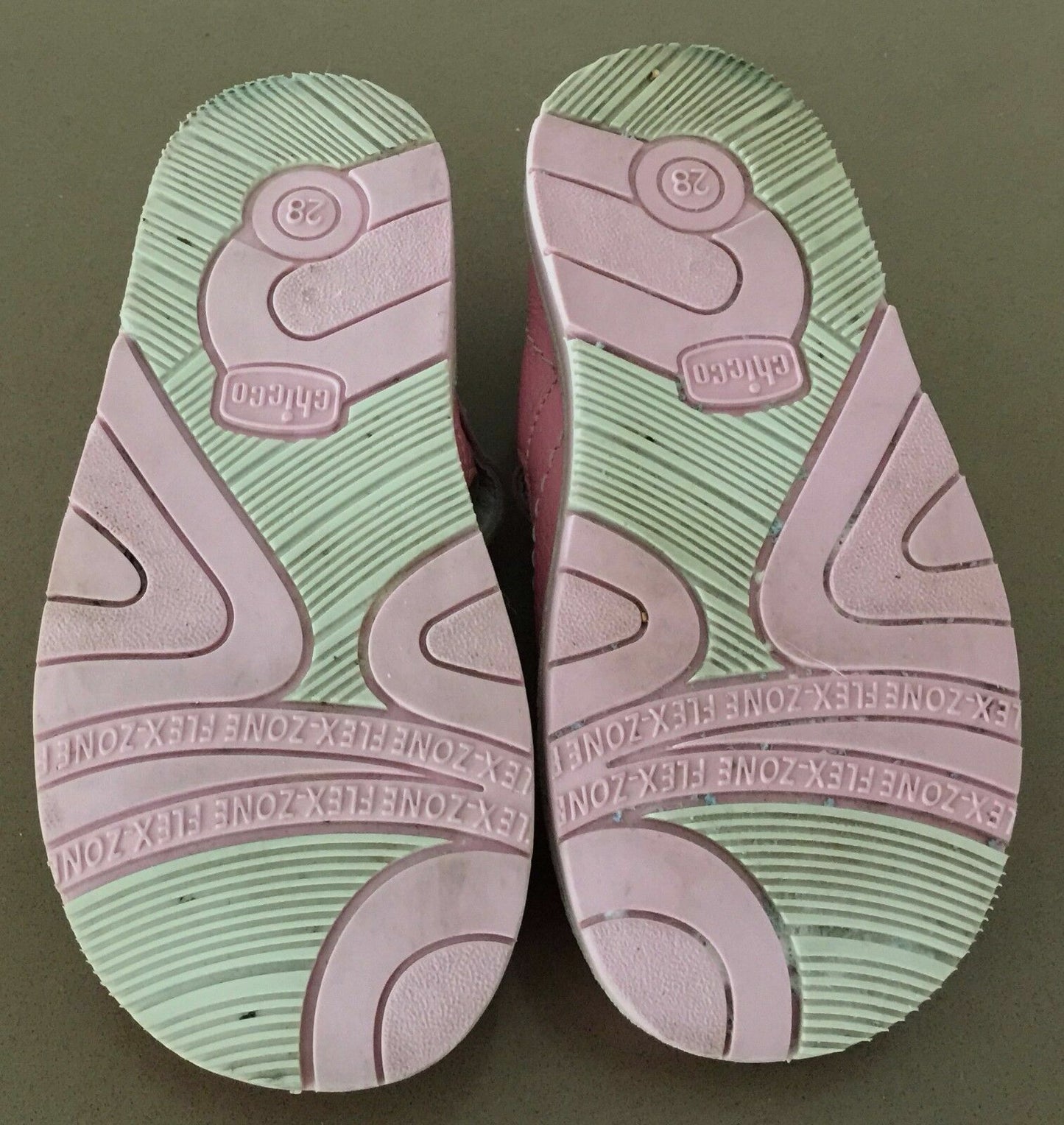 CHICCO Mary Jane Shoes Light Pink Leather  Girls Size 28 / 18.5 cm NEW Vintage