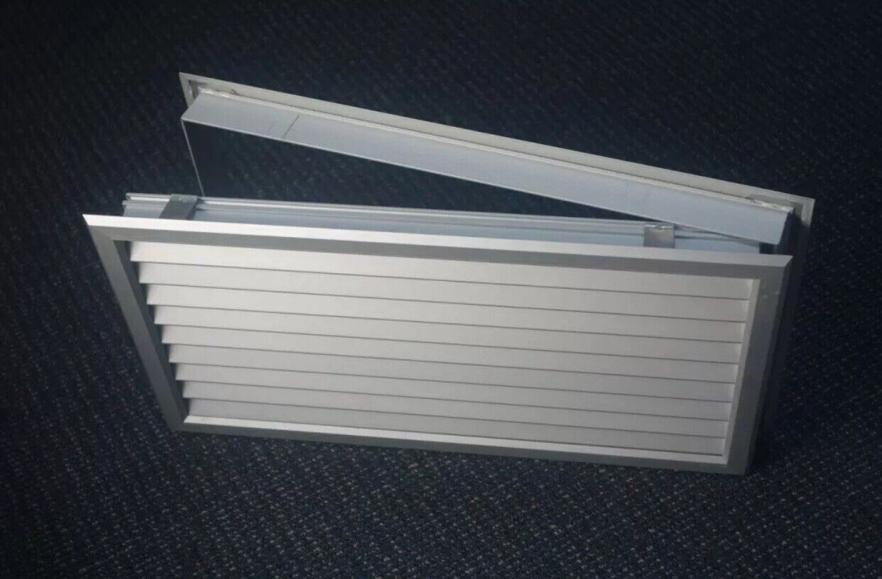 DOOR GRILLE Vent Double Sided 300 x 200mm Anodised Aluminium SKU DG1208 NEW