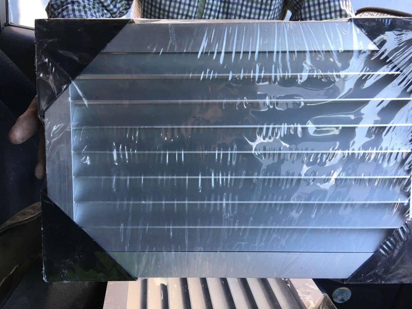 DOOR GRILLE Vent Double Sided 300 x 200mm Anodised Aluminium SKU DG1208 NEW