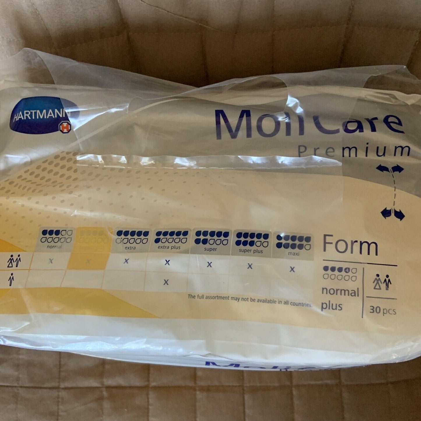 MOLICARE Incontinence Pad Inserts Premium Form Normal 1 Pack Of 30 Hartmann NEW