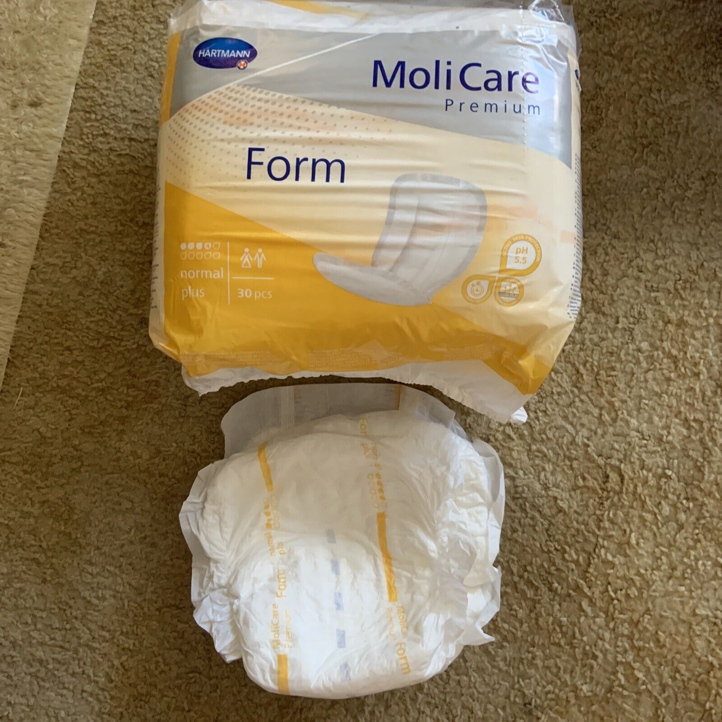 MOLICARE Incontinence Pad Inserts Premium Form Normal 1 Pack Of 30 Hartmann NEW