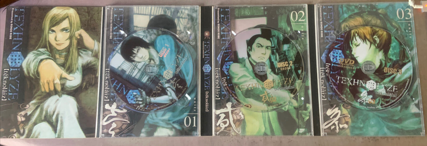 Texhn Lyze Teknolaiz Set Manga Anime Rondo Robe 3 Disc DVD