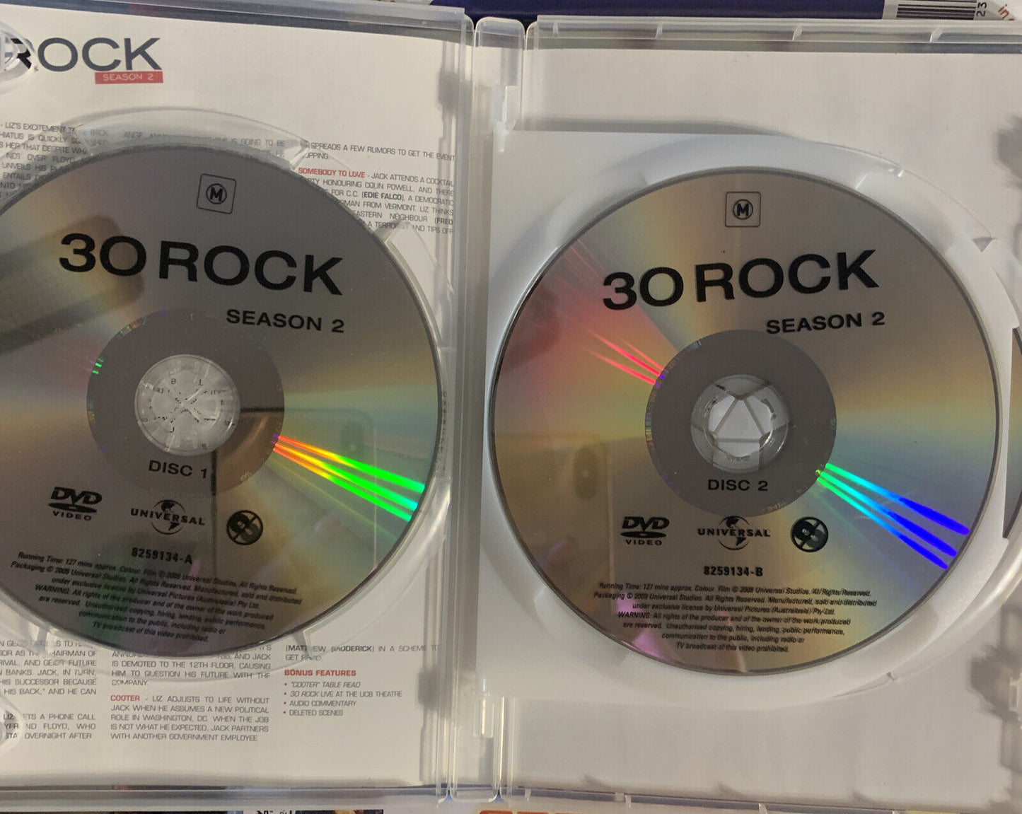 DVD 30 ROCK Season 2  2009 Set TV Series Sitcom Universal Sealed New 3 Disc Set