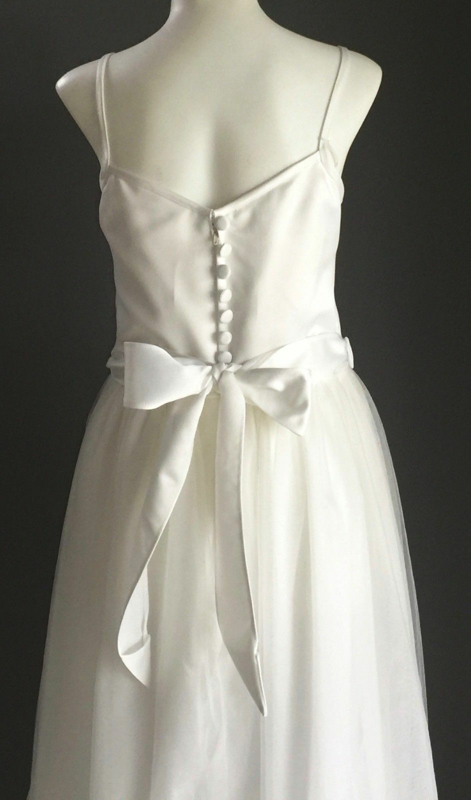 OUR SMALL WORLD Tween Flower Girl Dress Ivory Communion Formal Dress Size 12 NEW