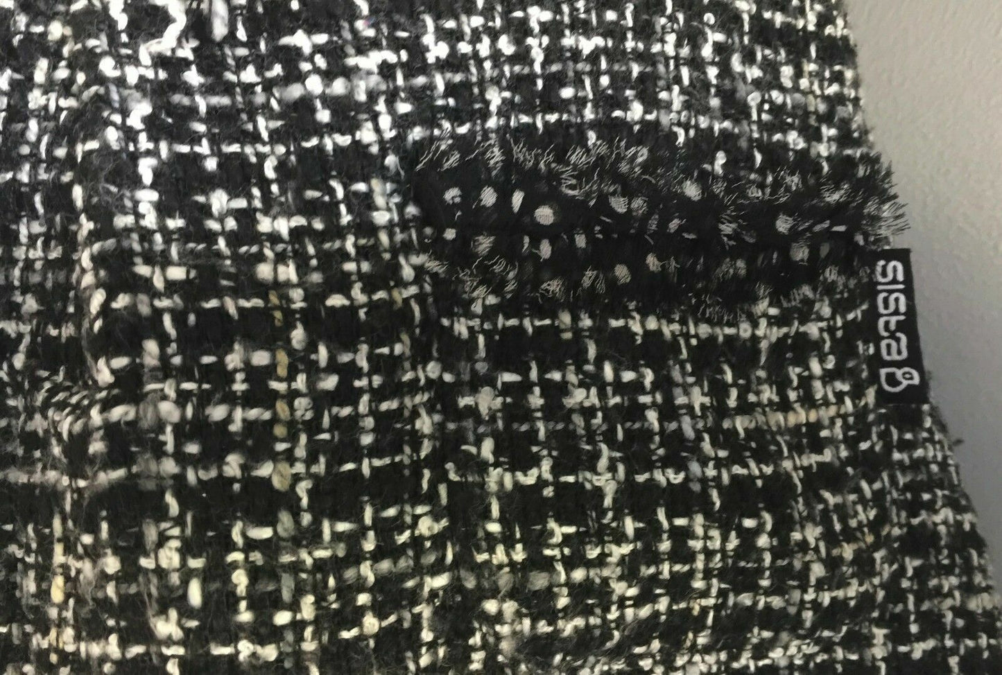 New Baby Girl SISTA Shift Dress Black & White Tweed Sleeveless Size 1 Gorgeous