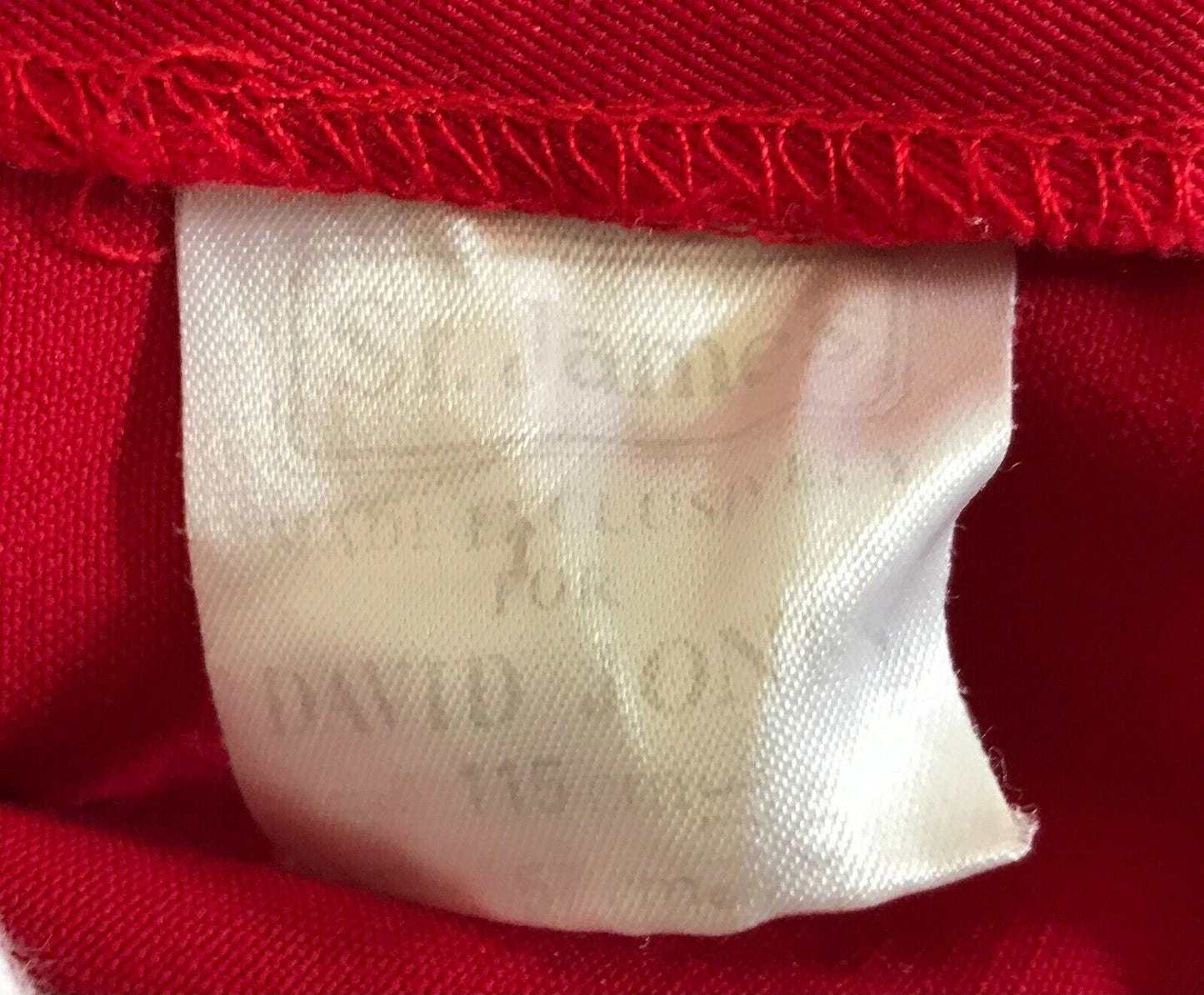 Vintage ST JAMES Smock Dress Red Long Sleeve Pleats Peter Pan Collar Girls Sz 5
